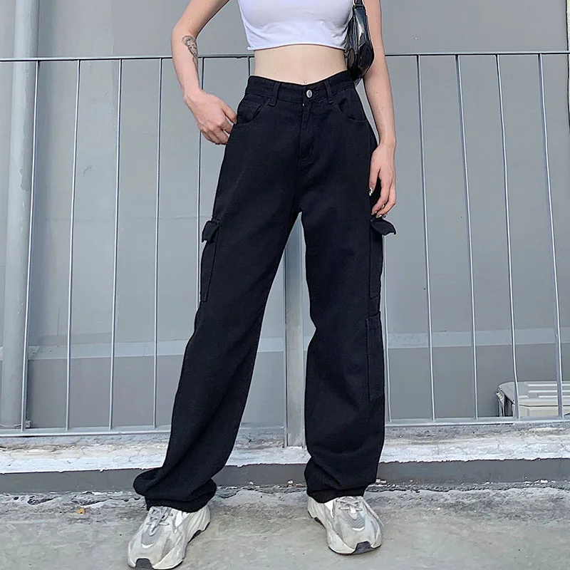 Korean Fashion Pocket White Women Streetwear High Waist Jeans Vintage Straight Harajuku 2021 Denim Pants Mom Jeans Cargo Pants
Korean Fashion Pocket White Women Streetwear High Waist Jeans Vintage Straight Harajuku 2021 Denim Pants Mom Jeans Cargo Pants