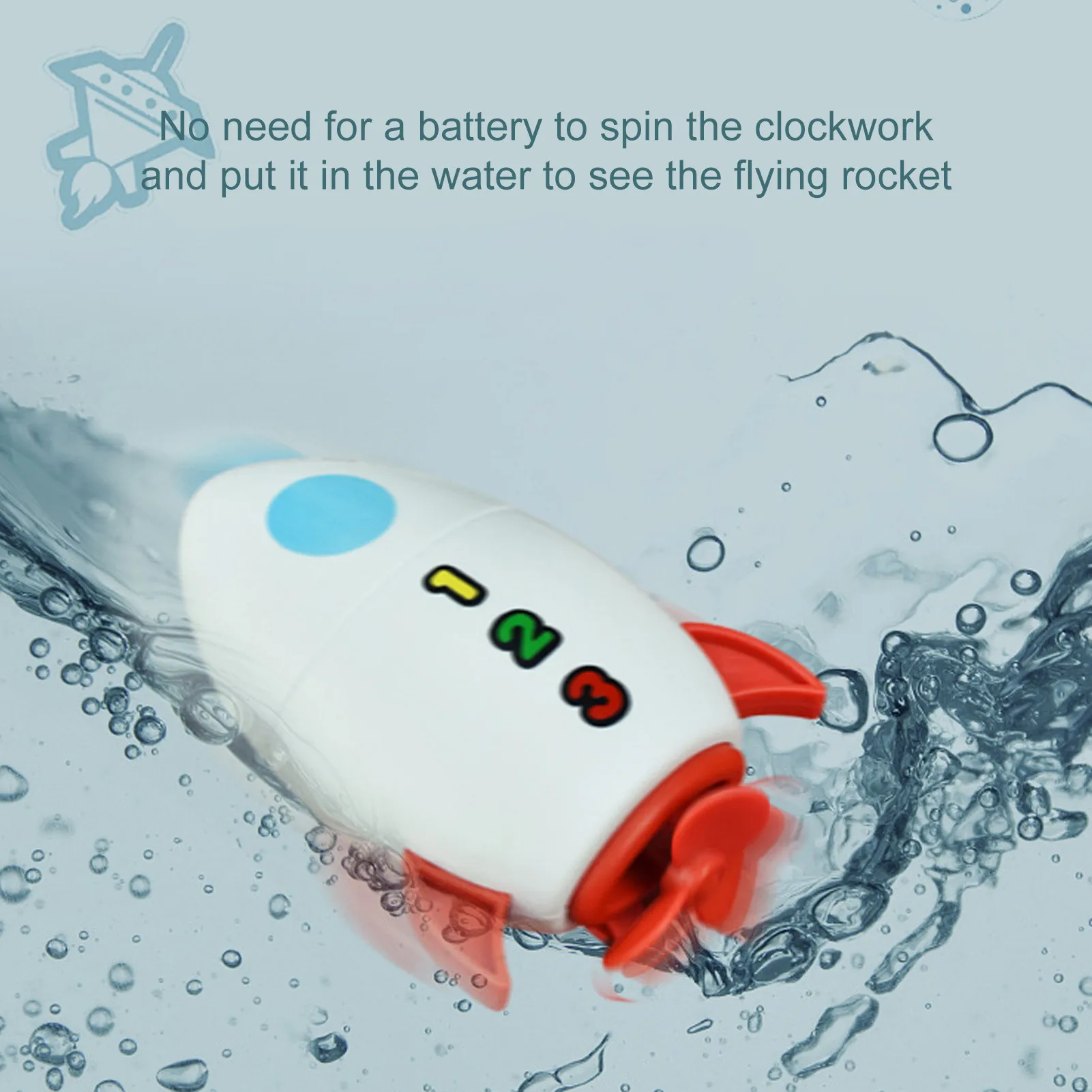 Play Water Rocket Toys Baby Bath Toy Clockwork Swimming Children Children Summer Bathroom Shower Baby Early Learning Supplies
Play Water Rocket Toys Baby Bath Toy Clockwork Swimming Children Children Summer Bathroom Shower Baby Early Learning Supplies
