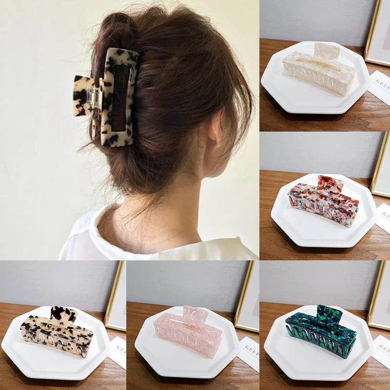 New Ins Large Geometric Hairpins Hollow Out Square Tortoiseshell Leopard Acetate Hair Clip Hair Claw for Women Hair Accessories
New Ins Large Geometric Hairpins Hollow Out Square Tortoiseshell Leopard Acetate Hair Clip Hair Claw for Women Hair Accessories