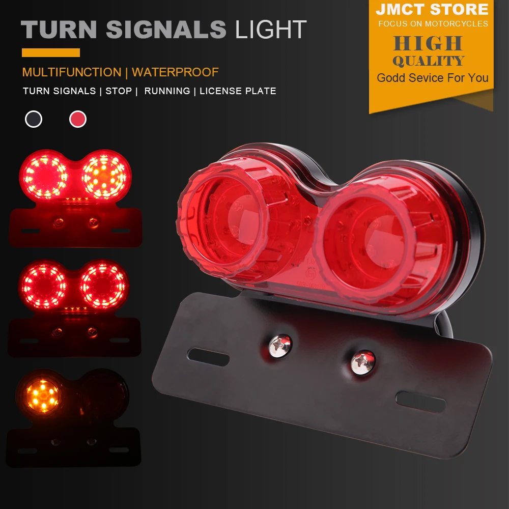 Universal Motorcycle Rear Turn Signals Flashing Led Light Tail Stop Brake Running Indicators License Plate Taillight Moto Tuning
Universal Motorcycle Rear Turn Signals Flashing Led Light Tail Stop Brake Running Indicators License Plate Taillight Moto Tuning