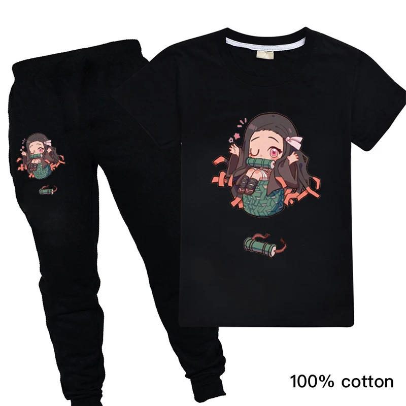 2020 New Kids Clothes Girls Kawaii Tshirt Kimetsu No Yaiba Tops+Pants 2PCS Set Japanese Baby Demon Slayer Toddler Clothing
2020 New Kids Clothes Girls Kawaii Tshirt Kimetsu No Yaiba Tops+Pants 2PCS Set Japanese Baby Demon Slayer Toddler Clothing