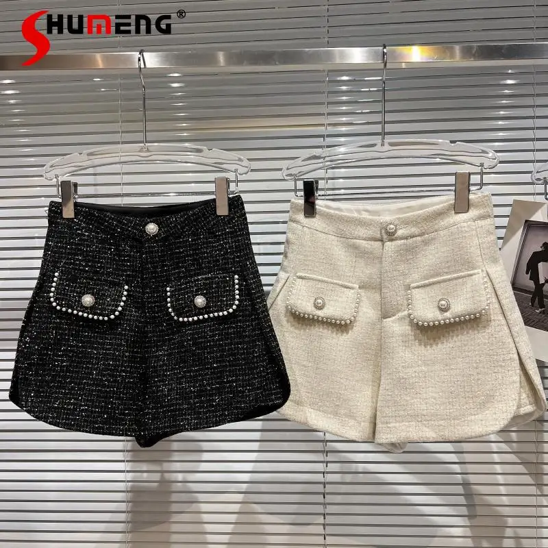 2021 Winter New Female Fashion Elegant Office Lady Short Casual Pants Women's Solid Pearl Edge Double Pocket Woolen Suit Shorts
2021 Winter New Female Fashion Elegant Office Lady Short Casual Pants Women's Solid Pearl Edge Double Pocket Woolen Suit Shorts