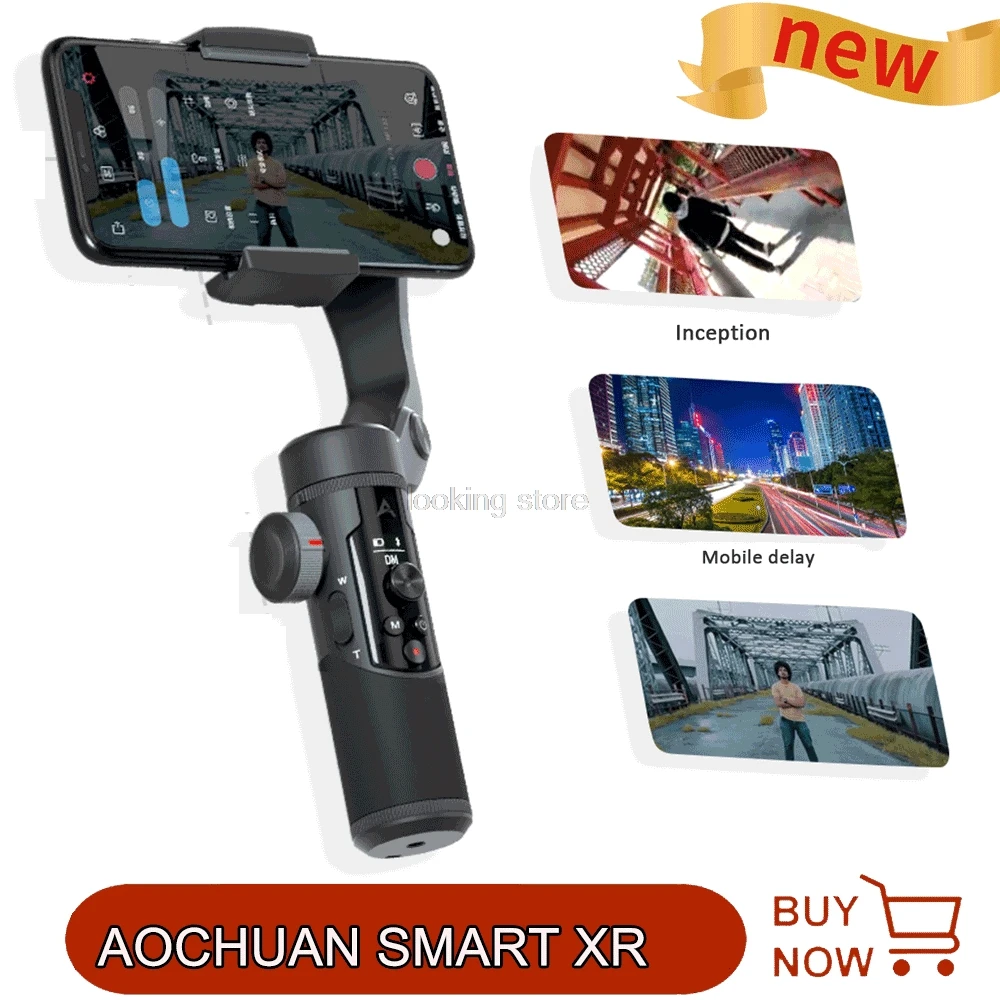 Foldable 3 axis Handheld Gimbal Stabilizer Selfie Stick for Smartphone iPhone Xs Max X Samsung Action Camera AOCHUAN SMART XR
Foldable 3 axis Handheld Gimbal Stabilizer Selfie Stick for Smartphone iPhone Xs Max X Samsung Action Camera AOCHUAN SMART XR