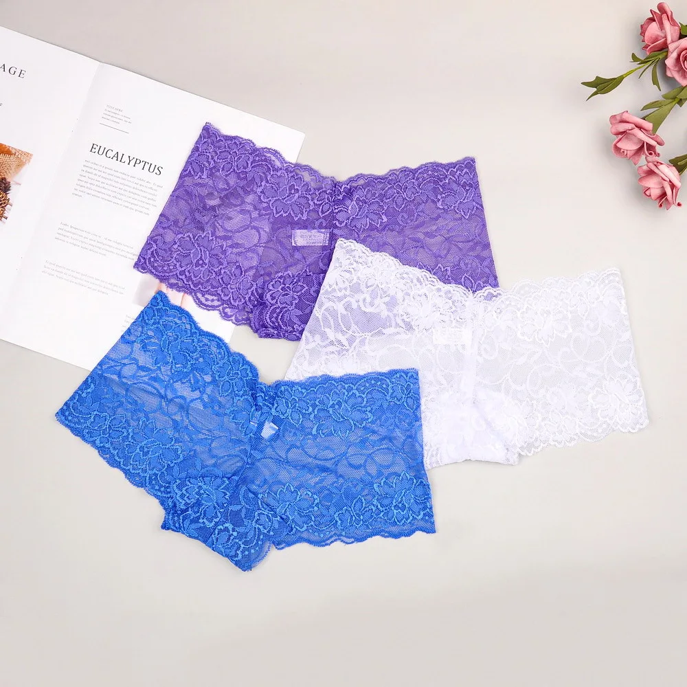 Full Lace Sexy High Grade Women 's Boxer Underwear Transparent French Lace Soft Yarn Romantic 6 Colors M / L / XL / XXL / XXXL
Full Lace Sexy High Grade Women 's Boxer Underwear Transparent French Lace Soft Yarn Romantic 6 Colors M / L / XL / XXL / XXXL