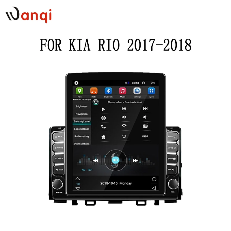 Автомобильный радиоплеер 9,7 дюймов в стиле Tesla, Android 10, навигация для KIA RIO 2017, 2018, GPS, мультимедиа, видео, DVD, дисплей, вертикальный экран
Автомобильный радиоплеер 9,7 дюймов в стиле Tesla, Android 10, навигация для KIA RIO 2017, 2018, GPS, мультимедиа, видео, DVD, дисплей, вертикальный экран