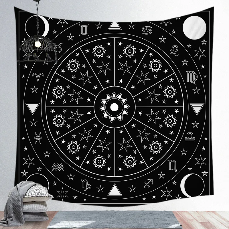 Cosmos Celestial Stars Mandala Tapestry New Creative Astrolabe Chart Zodiac Wall Tapestry Wall Hanging Tapestry Home Decoration
Cosmos Celestial Stars Mandala Tapestry New Creative Astrolabe Chart Zodiac Wall Tapestry Wall Hanging Tapestry Home Decoration