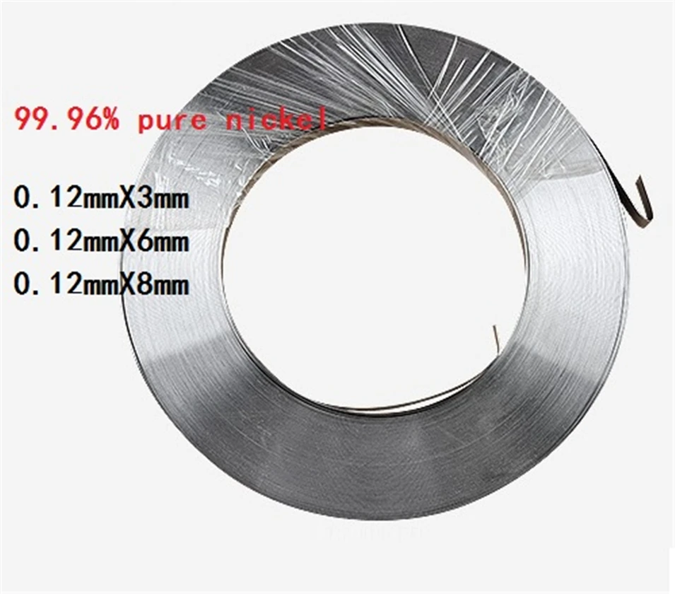 0.5kg 0.12mm * 3mm Pure Nickel Plate Strap Strip Sheets 99.96% pure nickel for Battery electrode electrode Spot Welding Machine
0.5kg 0.12mm * 3mm Pure Nickel Plate Strap Strip Sheets 99.96% pure nickel for Battery electrode electrode Spot Welding Machine