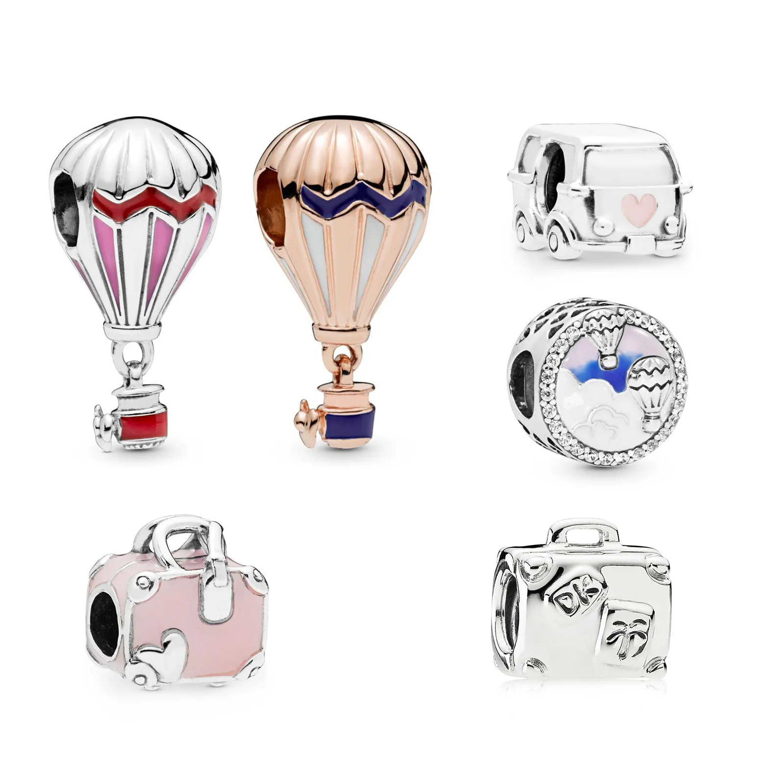 Hot Air Balloon Pendant 925 Sterling Silver Fashion Suitcase Bead For Women Pandora Charms Silver 925 Original Bracelet DIY
Hot Air Balloon Pendant 925 Sterling Silver Fashion Suitcase Bead For Women Pandora Charms Silver 925 Original Bracelet DIY