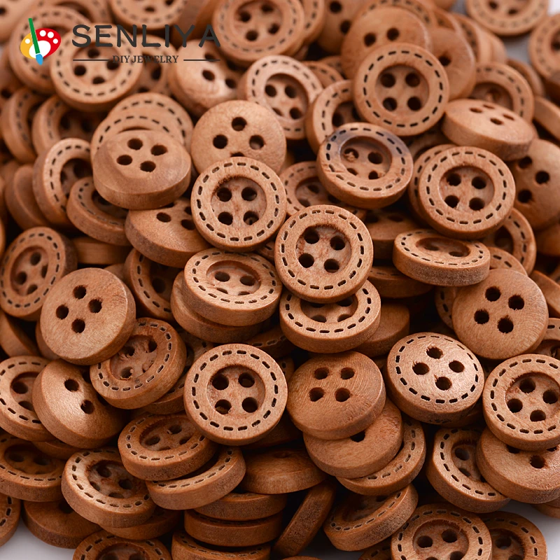Hot 100/200/300Pcs 12mm Brown Round Dotted Line Wooden Buttons Handwork Decorative For Sewing Scrapbooking Clothing Accessories
Hot 100/200/300Pcs 12mm Brown Round Dotted Line Wooden Buttons Handwork Decorative For Sewing Scrapbooking Clothing Accessories