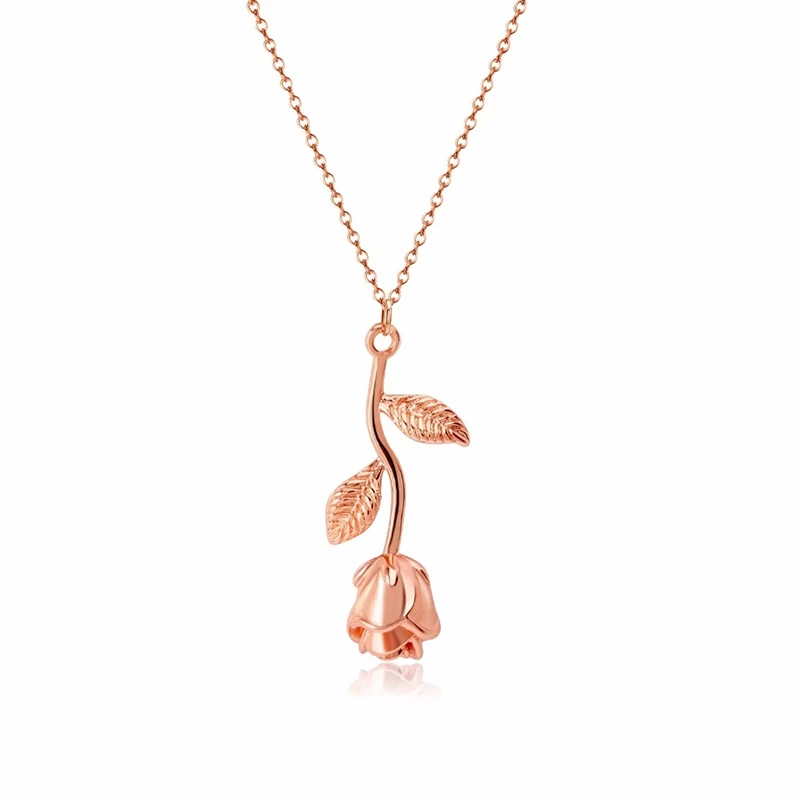 Stainless Steel Rose Flower Pendant Necklace For Women Trendy Link Chain Real Gold Plating Necklace Female Jewelry On The Neck
Stainless Steel Rose Flower Pendant Necklace For Women Trendy Link Chain Real Gold Plating Necklace Female Jewelry On The Neck
