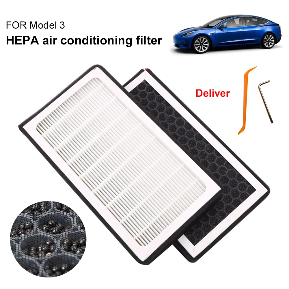 For Tesla Model 3 Y Accessories Air-Filter HEPA N98 Activated Carbon Air Replacement Filter for Pollen Smoke Odor 2017-2021 2Pcs
For Tesla Model 3 Y Accessories Air-Filter HEPA N98 Activated Carbon Air Replacement Filter for Pollen Smoke Odor 2017-2021 2Pcs