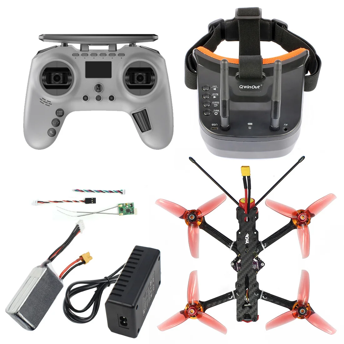 F4-V2 178mm FPV Drone Quadcopter 25A 4IN1 ESC F4 OSD Flight Controller 1204 5000KV Motors T-lite / FS-i6 Transmitter BNF RTF
F4-V2 178mm FPV Drone Quadcopter 25A 4IN1 ESC F4 OSD Flight Controller 1204 5000KV Motors T-lite / FS-i6 Transmitter BNF RTF