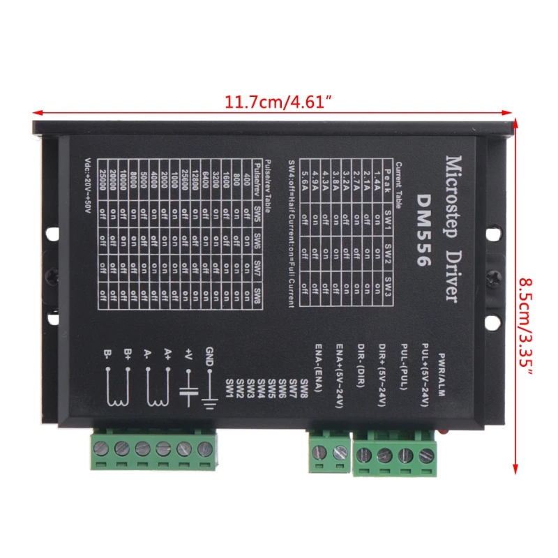 DM556 2-phase Digital Stepper Motor Driver 42/57/86 Stepper Motor Driver For CNC R9JC
DM556 2-phase Digital Stepper Motor Driver 42/57/86 Stepper Motor Driver For CNC R9JC