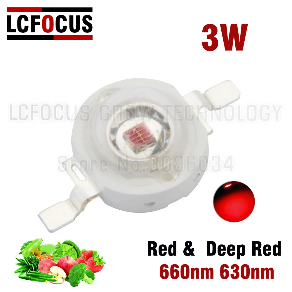 Светодиодная лампа для выращивания растений 3 Вт 660 нм 630 нм|led grow light|grow lightdiy led light |