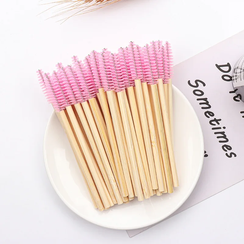 HOT 50 pcs Disposable Eyebrow Brush Bamboo Handle Eyelash Brush Eyelash Extension Mascara Applicator women Makeup tools
HOT 50 pcs Disposable Eyebrow Brush Bamboo Handle Eyelash Brush Eyelash Extension Mascara Applicator women Makeup tools