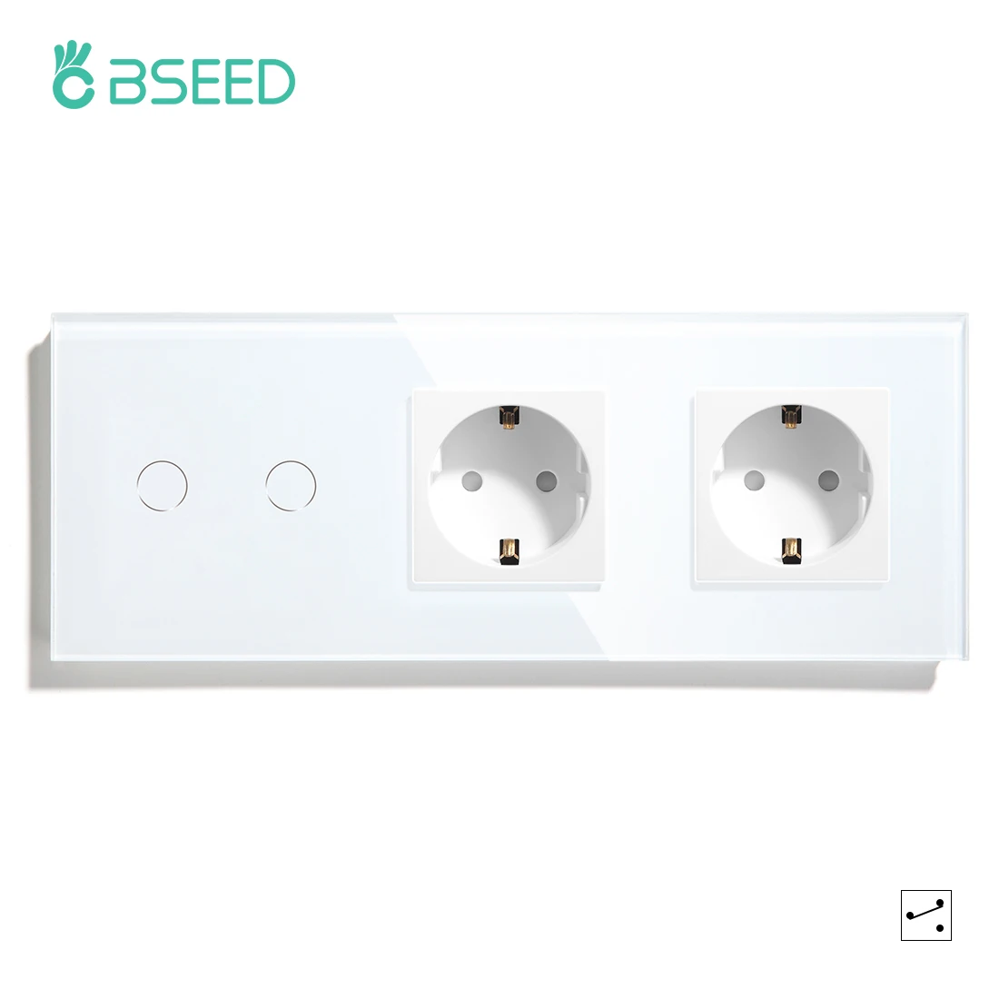 Сенсорный выключатель BSEED европейского стандарта 1 клавиша 2 клавиши 3 канал