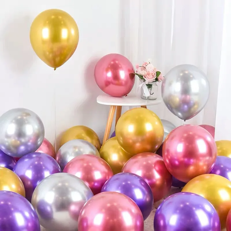 10/20/30pcs 5/10/12inch Chrome Metallic Pearl Latex Balloons Shiny Metallic Air Globos Helium Balloon Birthday Party Decoration
10/20/30pcs 5/10/12inch Chrome Metallic Pearl Latex Balloons Shiny Metallic Air Globos Helium Balloon Birthday Party Decoration