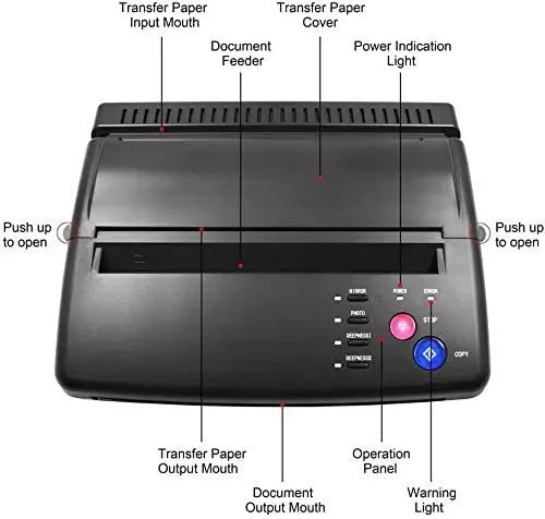 Tattoo Transfer Machine Thermal Printer Tattoo Thermal Stencil Printer Copier Machine With 10pcs Thermal Transfer Paper
Tattoo Transfer Machine Thermal Printer Tattoo Thermal Stencil Printer Copier Machine With 10pcs Thermal Transfer Paper