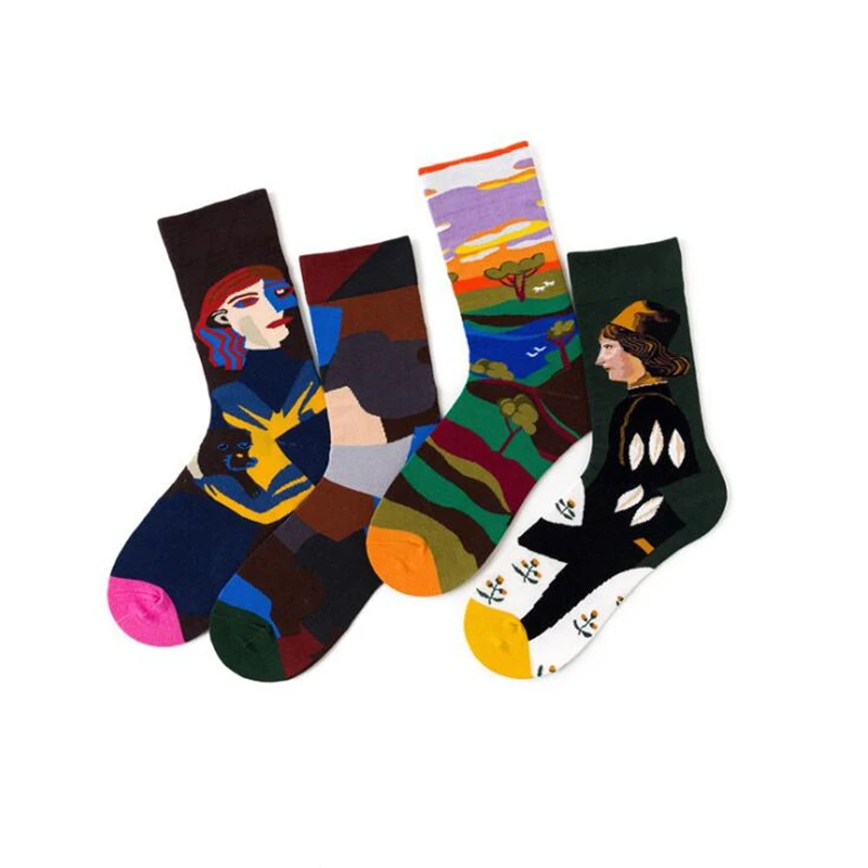 1 Pair Crew Socks Mid Length Unisex Funny Cute Socks Gift Casual Street Wear Creative Cartoon Retro Oil Painting Socks Funny New
1 Pair Crew Socks Mid Length Unisex Funny Cute Socks Gift Casual Street Wear Creative Cartoon Retro Oil Painting Socks Funny New