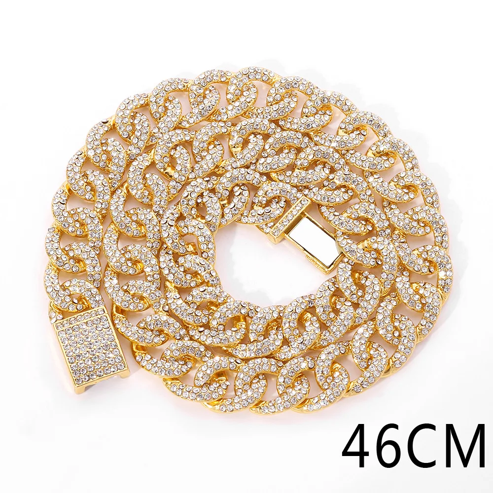 Super Flash Inlaid Zircon 13mm Cuban Chain Men's and Women's Necklace Ins Nightclub Bling Rhinestone Hip Hop Rap Necklace
Super Flash Inlaid Zircon 13mm Cuban Chain Men's and Women's Necklace Ins Nightclub Bling Rhinestone Hip Hop Rap Necklace