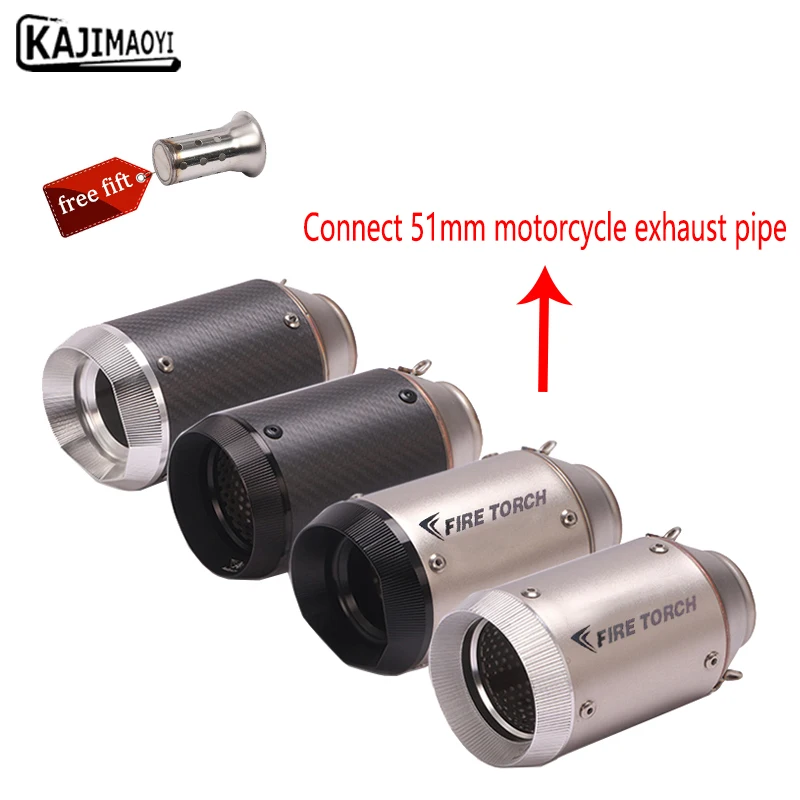Motorcycle Exhaust Modified 51mm Exhaust Pipe DB Killer Link Muffler Slip On For YZF-R1 FZ1 MT 07 XJ6 MT09 YZFR125 ZR600 ER-6N
Motorcycle Exhaust Modified 51mm Exhaust Pipe DB Killer Link Muffler Slip On For YZF-R1 FZ1 MT 07 XJ6 MT09 YZFR125 ZR600 ER-6N
