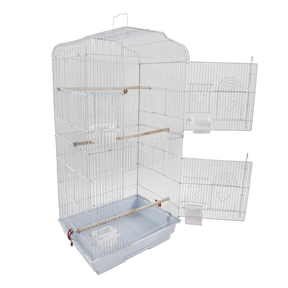 37" Bird Parrot Cage Canary Parakeet Cockatiel LoveBird Finch Bird Cage with Wood Perches & Food Cups White US Stock
37" Bird Parrot Cage Canary Parakeet Cockatiel LoveBird Finch Bird Cage with Wood Perches & Food Cups White US Stock