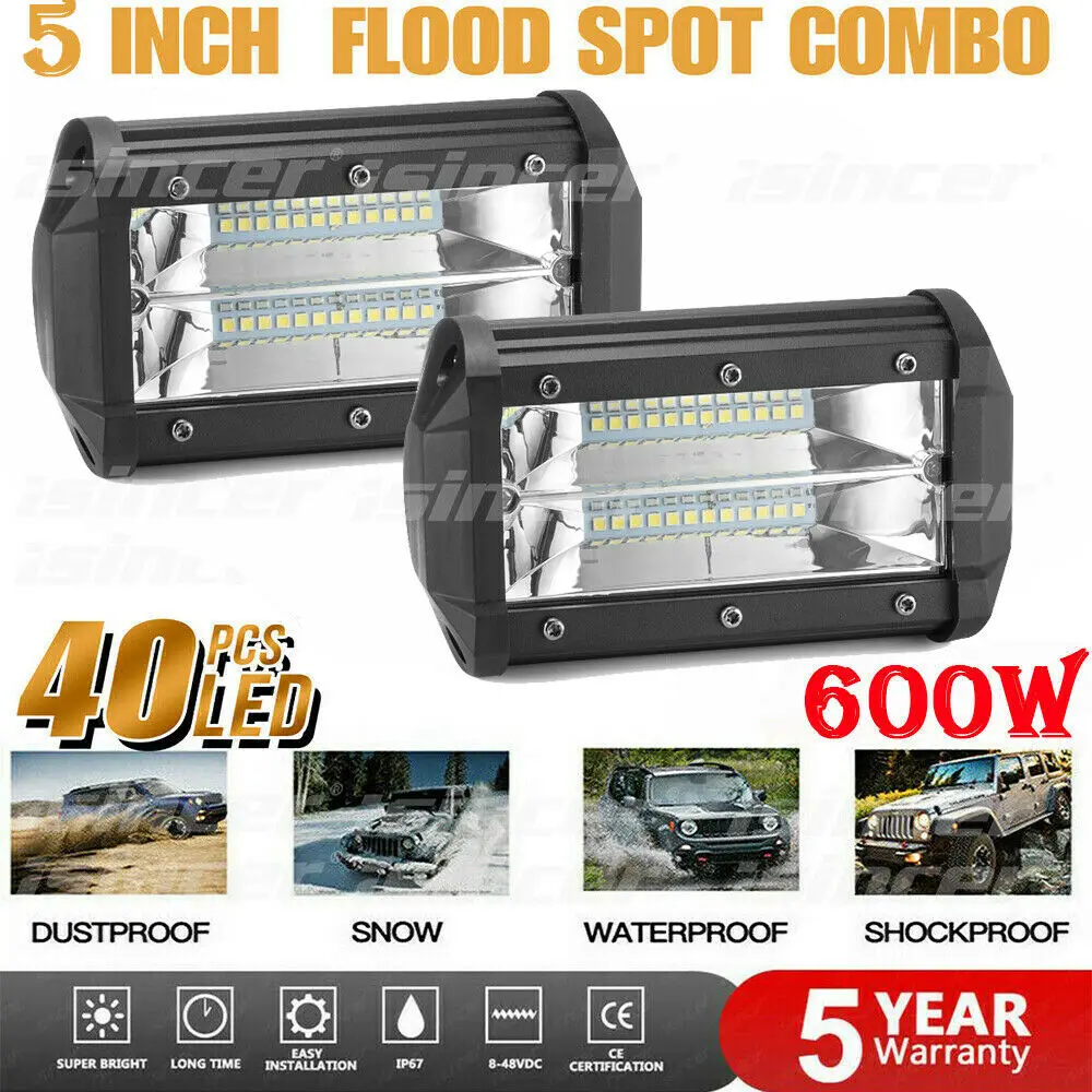600W LED Work Light Bar Flood Spot Lights Driving Lamp Offroad Truck SUV 12V 24V LED Strip Light LED Turn Signal Lights Auto
600W LED Work Light Bar Flood Spot Lights Driving Lamp Offroad Truck SUV 12V 24V LED Strip Light LED Turn Signal Lights Auto