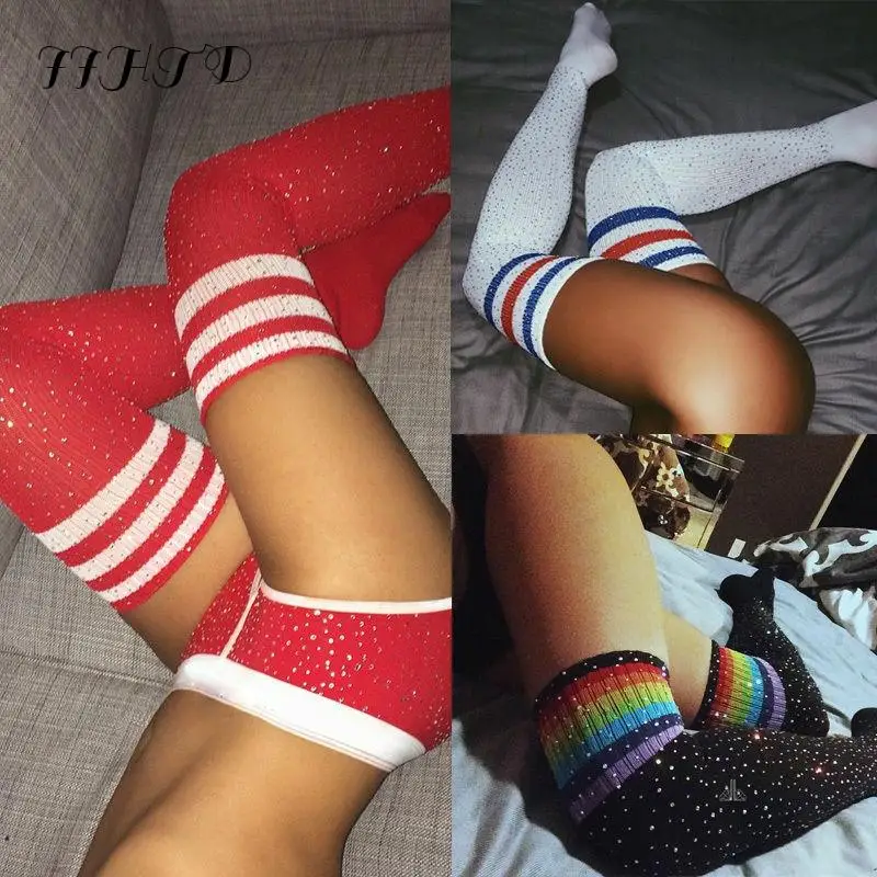 Stocking With Rhinestones Women Lady sexy Diamond Stockings Soft Cable Knit Over knee Long Boot Thigh-High Warm Slim Rhinestone
Stocking With Rhinestones Women Lady sexy Diamond Stockings Soft Cable Knit Over knee Long Boot Thigh-High Warm Slim Rhinestone