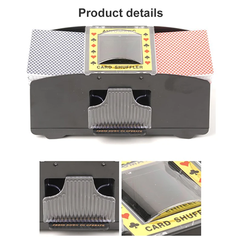 Poker Shuffler Board Games Battery Operated Fully Automatic Playing Cards Shuffle Family Parties Holiday Parties
Poker Shuffler Board Games Battery Operated Fully Automatic Playing Cards Shuffle Family Parties Holiday Parties