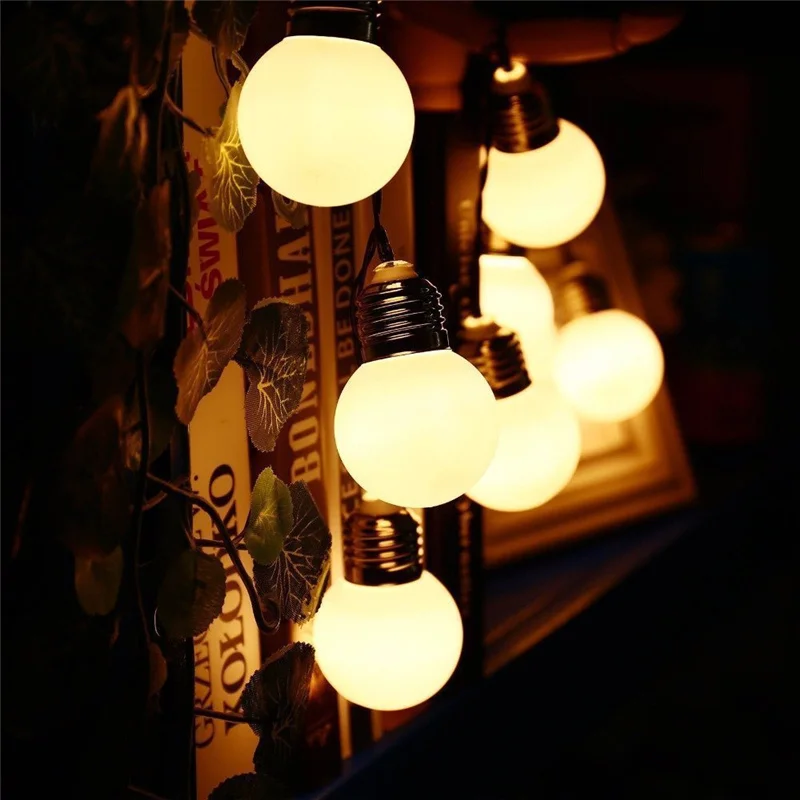 10/20LED Solar Retro G50 Bulb Strings Light Outdoor Waterproof Christmas Garland Fairy Lights for Party Patio Garden Decoration
10/20LED Solar Retro G50 Bulb Strings Light Outdoor Waterproof Christmas Garland Fairy Lights for Party Patio Garden Decoration
