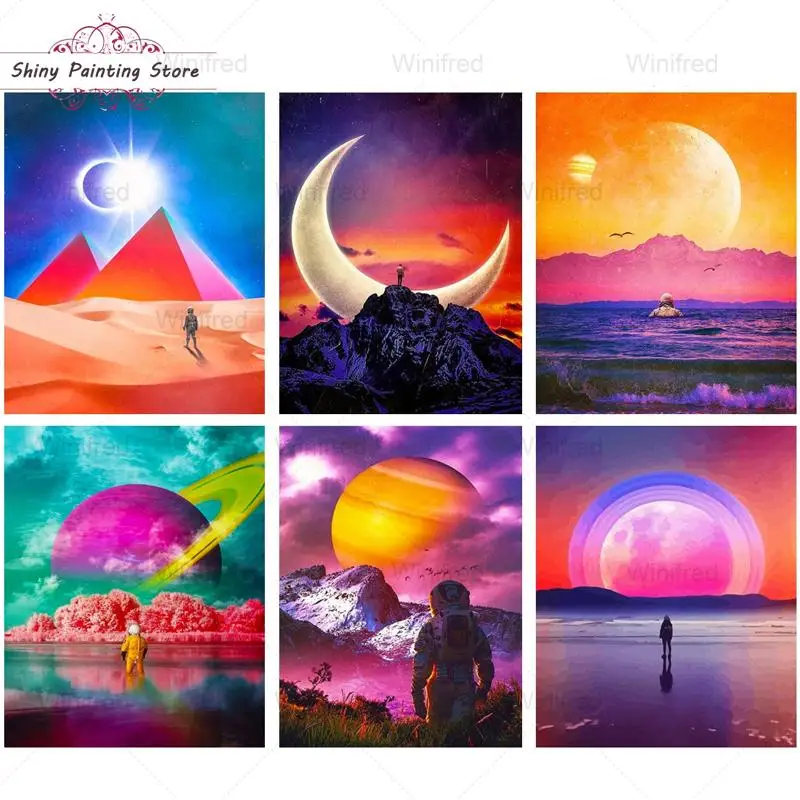 DIY 5D Diamond Painting Fantasy Landscape Astronaut Planet Abstract Scenery Full Diamond Embroidery Handicraft Home Decoration
DIY 5D Diamond Painting Fantasy Landscape Astronaut Planet Abstract Scenery Full Diamond Embroidery Handicraft Home Decoration