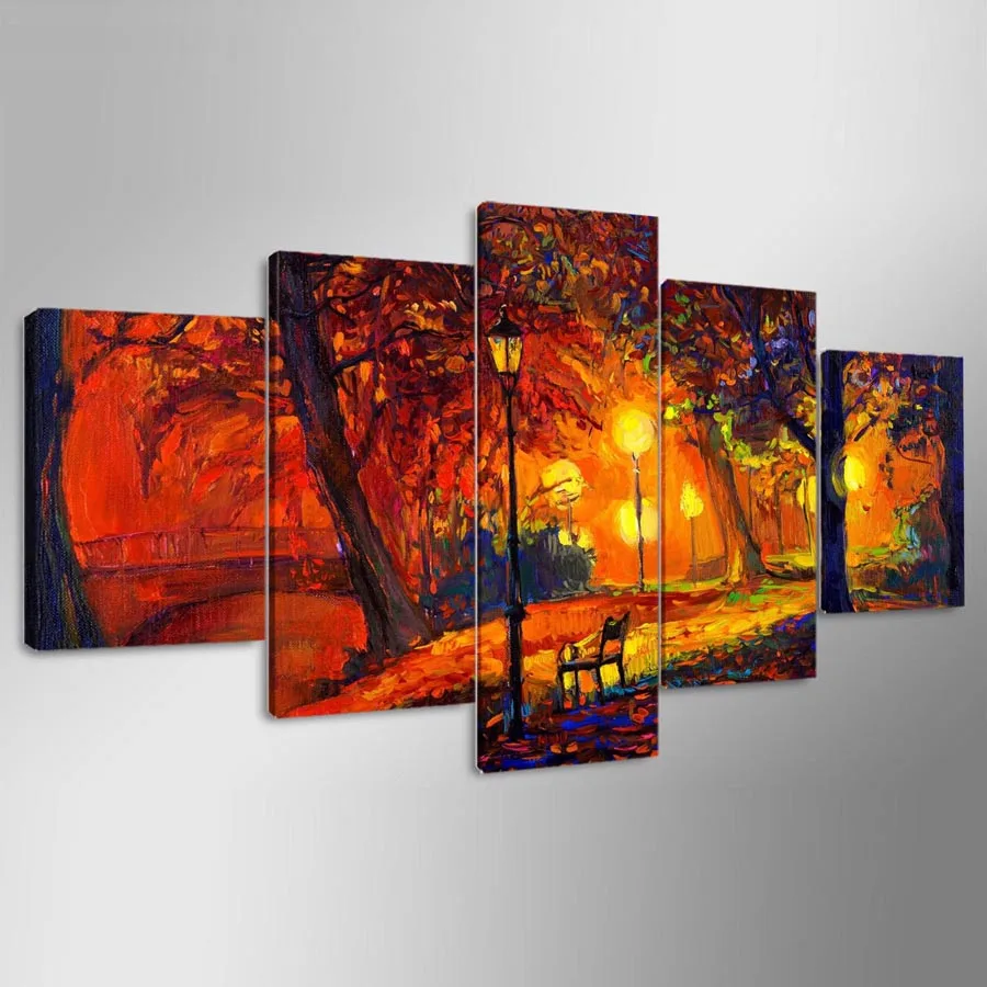Canvas Paintings Home Decor 5 Pieces Watercolor Of Autumn Park Nightscape HD Print Poster Living Room Wall Art Abstract Pictures
Canvas Paintings Home Decor 5 Pieces Watercolor Of Autumn Park Nightscape HD Print Poster Living Room Wall Art Abstract Pictures
