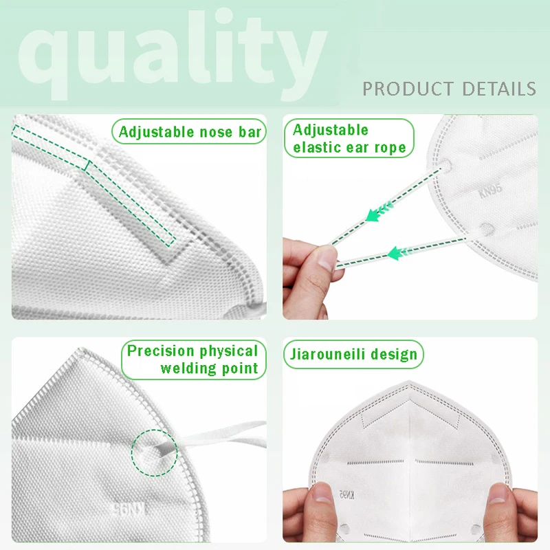5 Layers KN95 Mascarilla FPP2 Homologada CE FFP2 Masks Reusable Respiratory Mask FPP2 Adult Protective FFP2mask KN95 Masque FFP3
5 Layers KN95 Mascarilla FPP2 Homologada CE FFP2 Masks Reusable Respiratory Mask FPP2 Adult Protective FFP2mask KN95 Masque FFP3