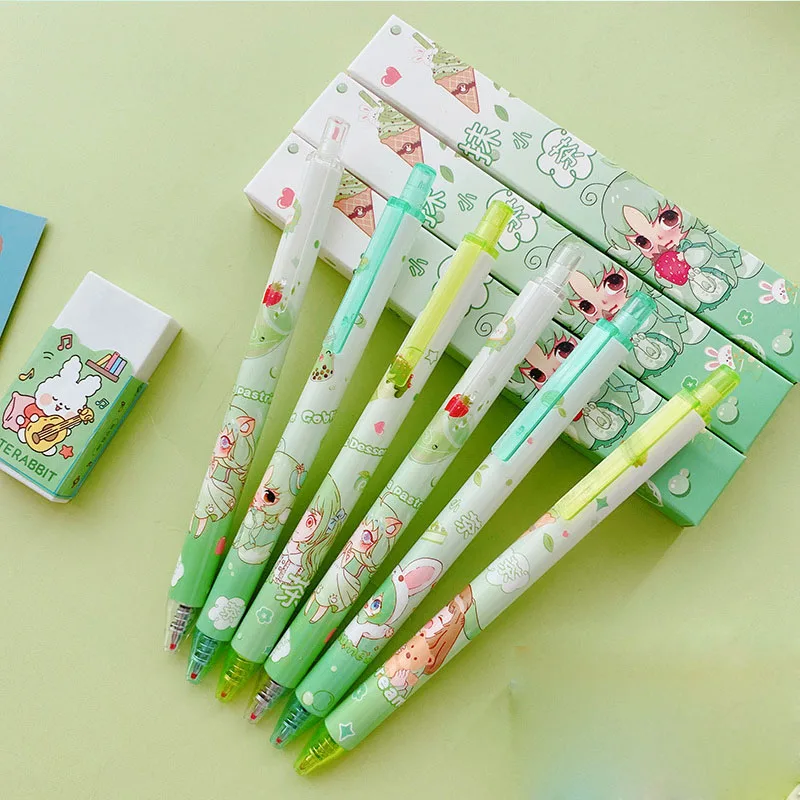 36 pcs/lot Kawaii Matcha Gel Pen Cute 0.5mm black Ink Neutral Pens Promotional Gift Office School Supply
36 pcs/lot Kawaii Matcha Gel Pen Cute 0.5mm black Ink Neutral Pens Promotional Gift Office School Supply