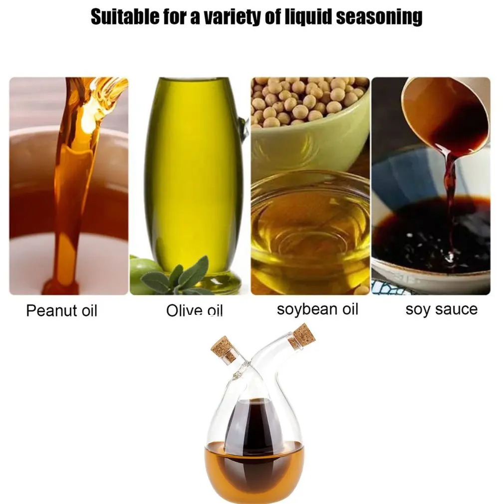 Double Layer Sauce Oil Bottle 2 In 1 Vinegar Glass Bottle Condiment Seasoning Sealed Kitchen Storage Bottles Jars
Double Layer Sauce Oil Bottle 2 In 1 Vinegar Glass Bottle Condiment Seasoning Sealed Kitchen Storage Bottles Jars