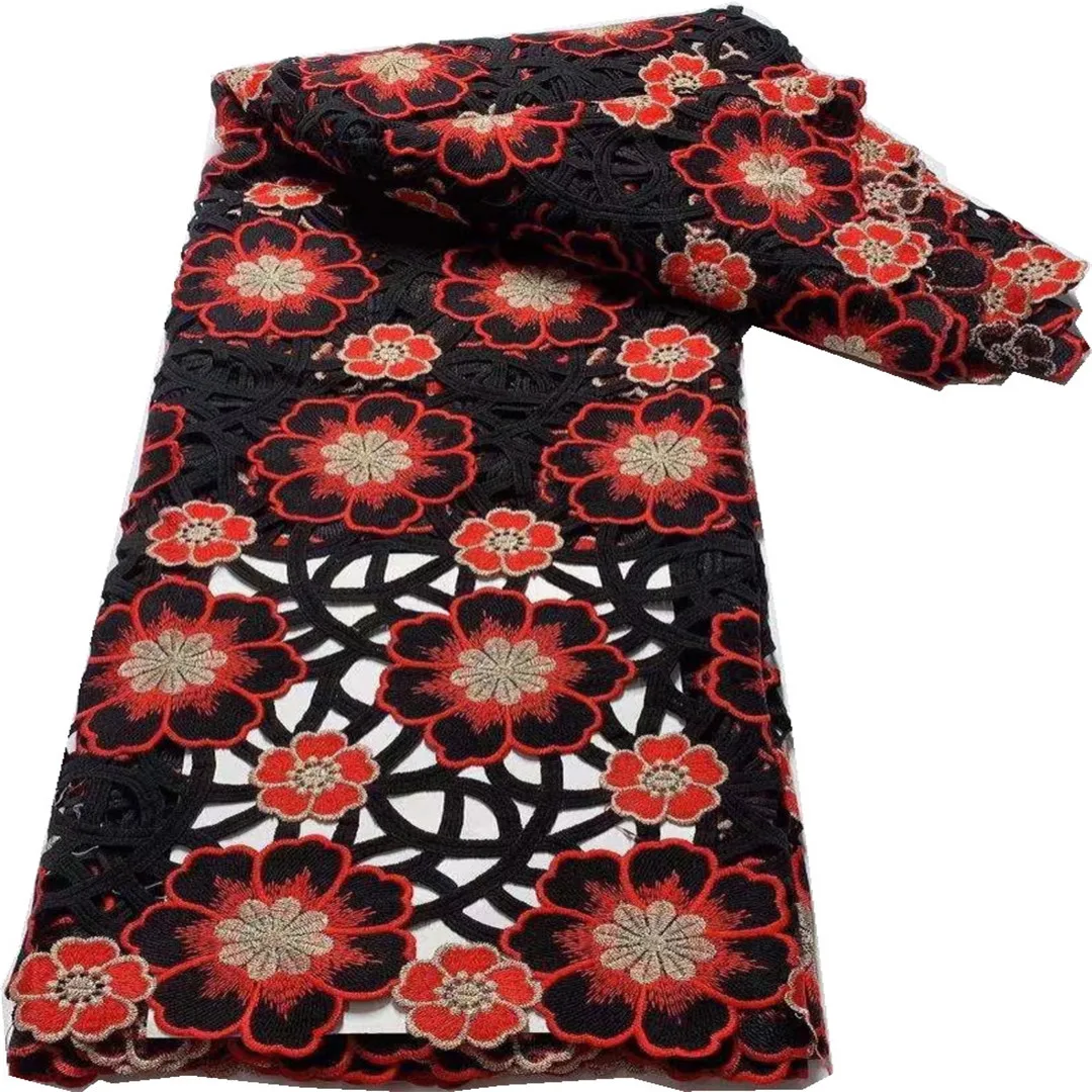 African Guipure Lace 2021 High Quality Nigerian Net Lace Embroidered France Cord Fabric For Party Dress Popular Dubai Style
African Guipure Lace 2021 High Quality Nigerian Net Lace Embroidered France Cord Fabric For Party Dress Popular Dubai Style