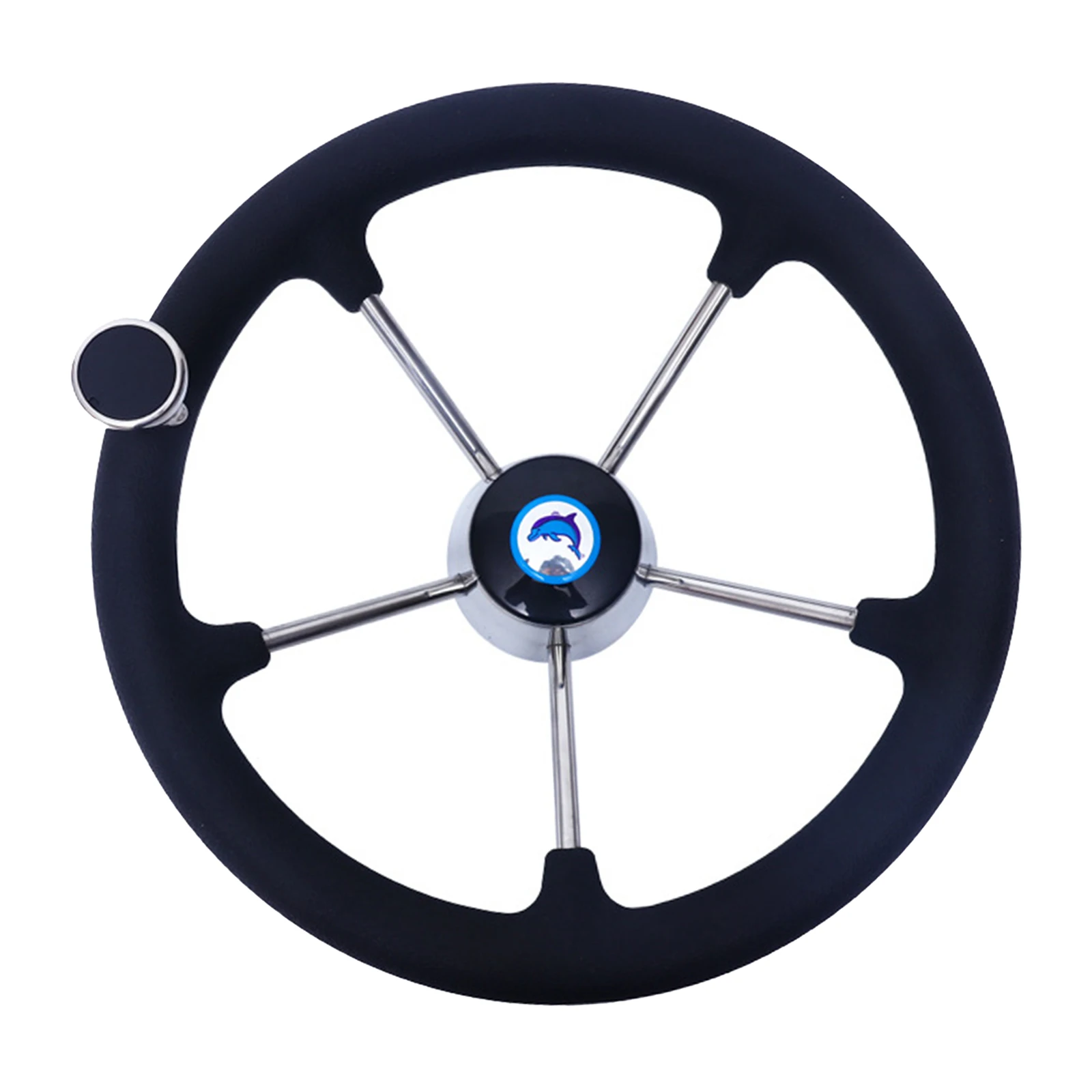 Boat Accessories Marine 13-1/2 Inch Stainless Steel 5 Spoke Steering Wheel with Black Foam Grip and Knob
Boat Accessories Marine 13-1/2 Inch Stainless Steel 5 Spoke Steering Wheel with Black Foam Grip and Knob