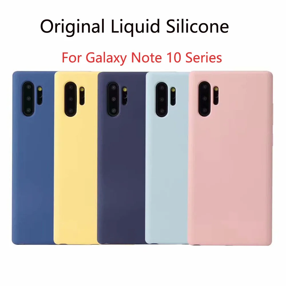 Original Liquid Silicone Case sFor Samsung Galaxy Note 10 Case Cover For Galaxy Note 10 Plus 5G Pro Case Solid Color Soft Cover
Original Liquid Silicone Case sFor Samsung Galaxy Note 10 Case Cover For Galaxy Note 10 Plus 5G Pro Case Solid Color Soft Cover