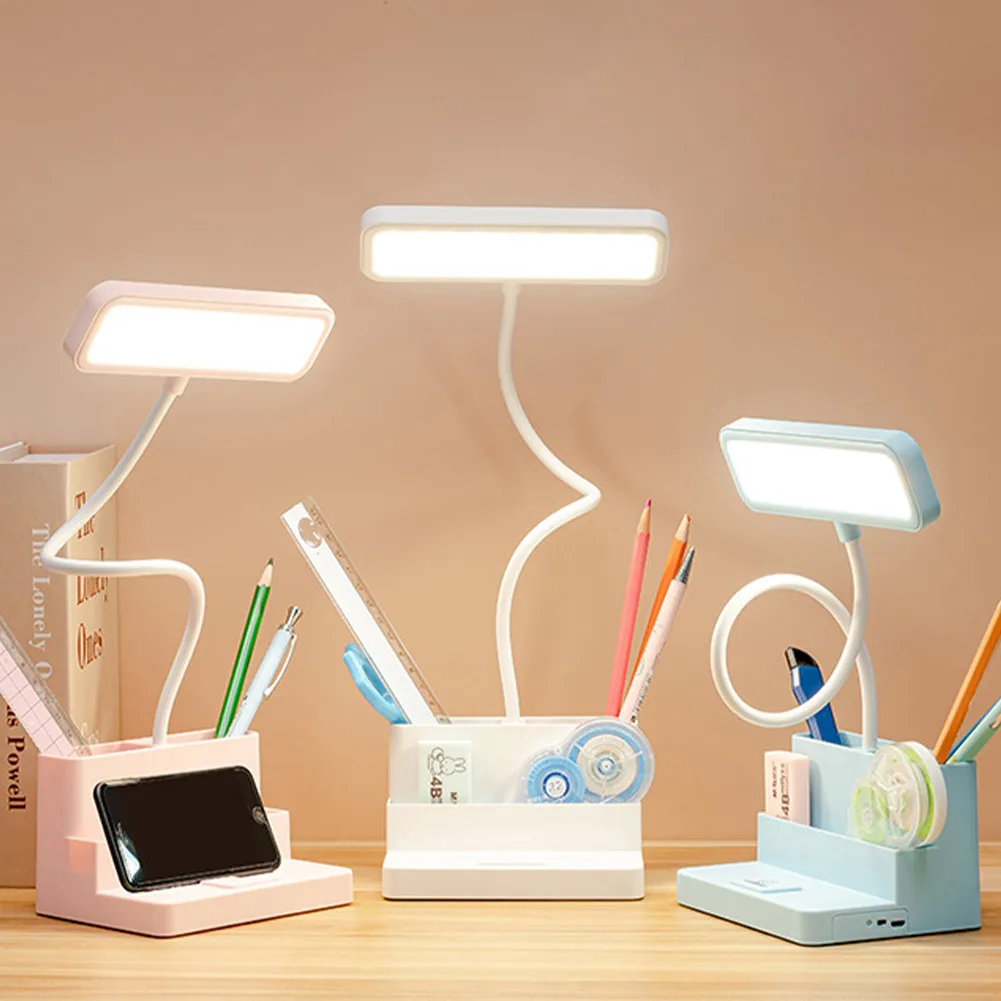 1x LED Table Lamp With Pen Storage Eye Protection Stepless Dimming Desk Lamp Bedside Reading Eye Protection Night Light
1x LED Table Lamp With Pen Storage Eye Protection Stepless Dimming Desk Lamp Bedside Reading Eye Protection Night Light