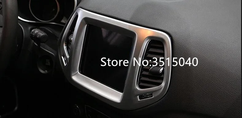For Jeep Compass 2017 1PC ABS Chrome Car Interior Navigation Control Panel Air Conditioner Outlet Decorative Frame Cover Trim
For Jeep Compass 2017 1PC ABS Chrome Car Interior Navigation Control Panel Air Conditioner Outlet Decorative Frame Cover Trim