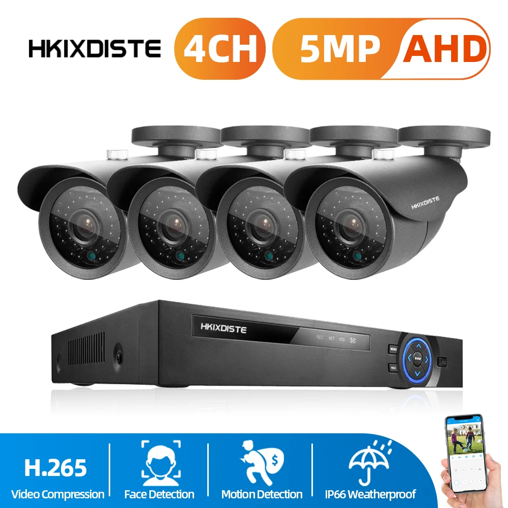 Home camera cctv system 4CH 6 in 1 AHD TVI CVI CCTV Kit 5.0MP indoor Outdoor Weatherproof Surveillance Security Camera System
Home camera cctv system 4CH 6 in 1 AHD TVI CVI CCTV Kit 5.0MP indoor Outdoor Weatherproof Surveillance Security Camera System