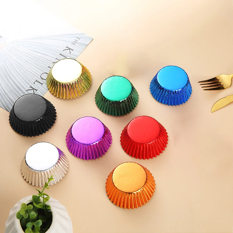 100Pcs Cupcake Paper Cup aluminum foil Oilproof Cupcake Liner Baking Cup Tray Wedding Party Assiettes Muffin Wrapper Paper Tools
100Pcs Cupcake Paper Cup aluminum foil Oilproof Cupcake Liner Baking Cup Tray Wedding Party Assiettes Muffin Wrapper Paper Tools