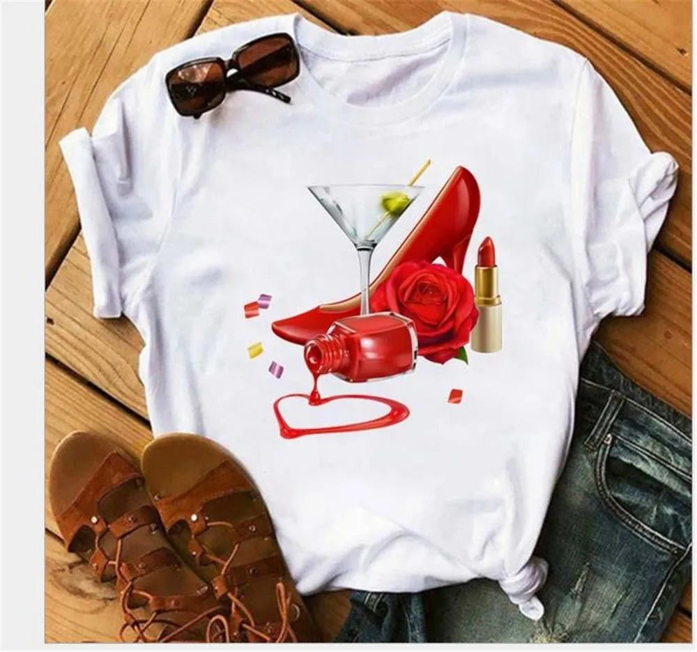 Plus Size Women Tshirts Fashion Wine Glass Printed Crew Neck Short Sleeve Tops Casual New Spring Summer Tee 2021 Valentines Day
Plus Size Women Tshirts Fashion Wine Glass Printed Crew Neck Short Sleeve Tops Casual New Spring Summer Tee 2021 Valentines Day