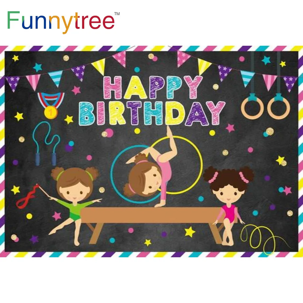 Funnytree Happy Birthday Backdrop Bunting Stars Dots Sport Gymnastics Custom Poster Birthday Photography Background Banner
Funnytree Happy Birthday Backdrop Bunting Stars Dots Sport Gymnastics Custom Poster Birthday Photography Background Banner