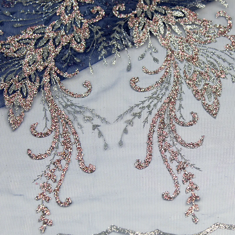 Navy Blue Luxury Quality African Floral Guipure Lace Crystal Rhinestone Fabric Tulle for Nigerian Women Wedding Dress Material
Navy Blue Luxury Quality African Floral Guipure Lace Crystal Rhinestone Fabric Tulle for Nigerian Women Wedding Dress Material