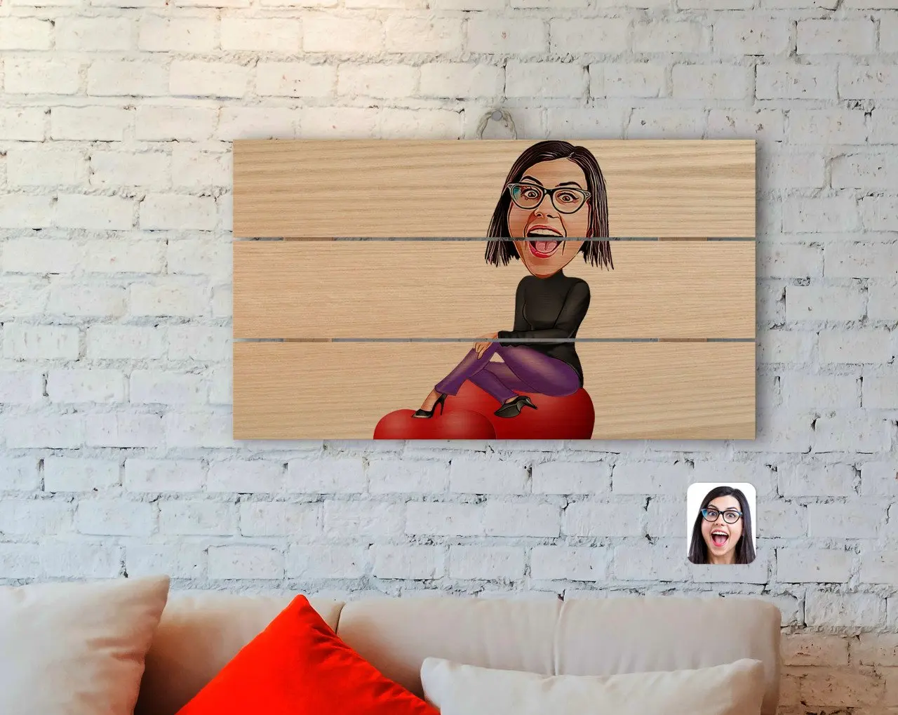 Personalized Women 'S Caricature Of Authentic Wooden Pallet Tablo-2
Personalized Women 'S Caricature Of Authentic Wooden Pallet Tablo-2