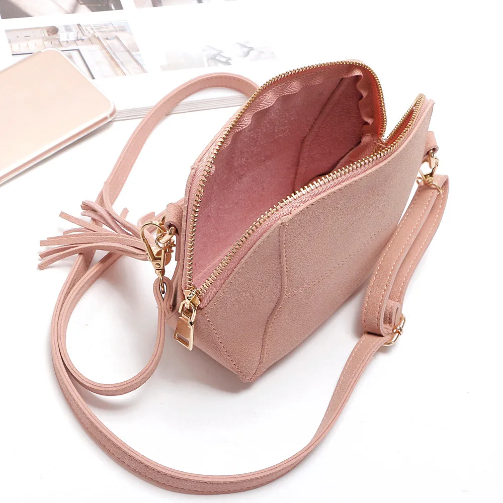 Womens Leather Shoulder Bag Mini Satchel Handbag Tote Crossbody Bags Solid Tassel Bag Sac A Dos Femme Mujer 2020 #YJ
Womens Leather Shoulder Bag Mini Satchel Handbag Tote Crossbody Bags Solid Tassel Bag Sac A Dos Femme Mujer 2020 #YJ