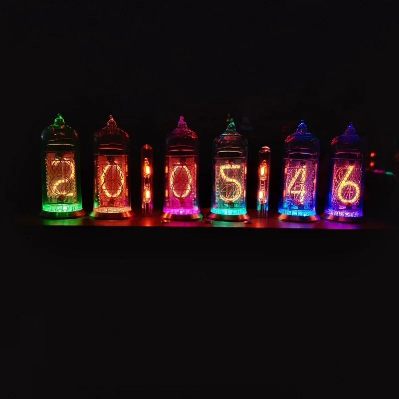 Soviet Union IN-14 Glow Tube Digital Retro Creative Clock IN14 With Copper Ring Bluetooth Desk Clock Home Decoration Friend Gift
Soviet Union IN-14 Glow Tube Digital Retro Creative Clock IN14 With Copper Ring Bluetooth Desk Clock Home Decoration Friend Gift
