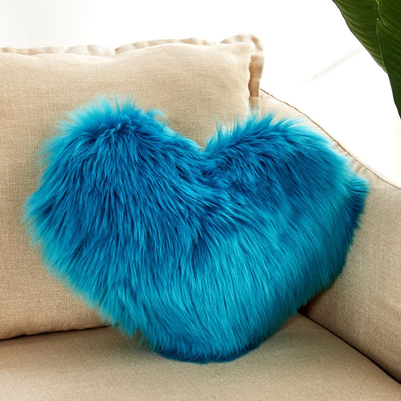 Long Plush Heart Pillow Soft Lovely Imitation Wool 40*50CM Solid Color Ins Style Household Decorations Cushion Textile Products
Long Plush Heart Pillow Soft Lovely Imitation Wool 40*50CM Solid Color Ins Style Household Decorations Cushion Textile Products