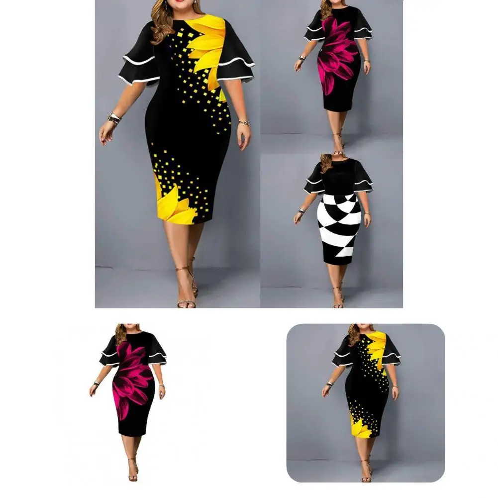 Terrific Lady Dress Digital Print Plus Size O Neck Floral Party Dress Women Dress Evening Dress
Terrific Lady Dress Digital Print Plus Size O Neck Floral Party Dress Women Dress Evening Dress